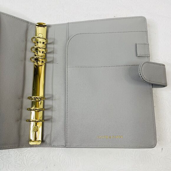 Cloth and Paper Foundations Gray Leather Planner - Picture 10 of 16